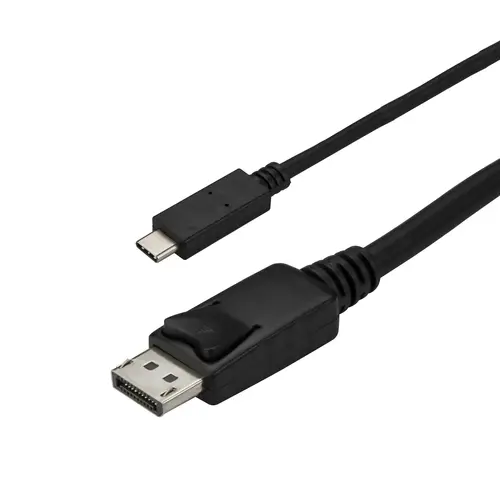 Cable 3m USB C a DisplayPort 1.2 de 4K a 60Hz - Adaptador Convertidor USB Tipo C a DisplayPort - HBR2 - Conversor USBC con Modo Alt - Compatible con Thunderbolt 3 - Negro - Imagen 3