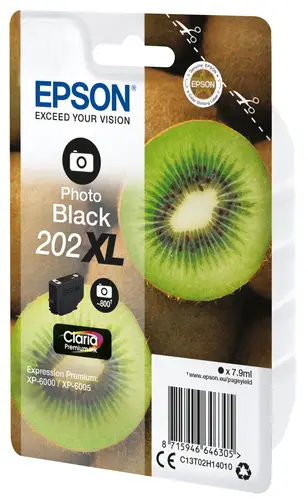 Kiwi Singlepack Photo Black 202XL Claria Premium Ink - Imagen 2