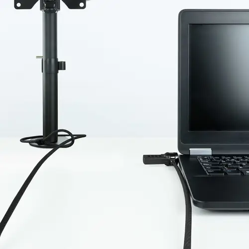 Cable de Seguridad con Combinación para Portátiles 1.5 metros, Color Gris Oscuro - Imagen 6