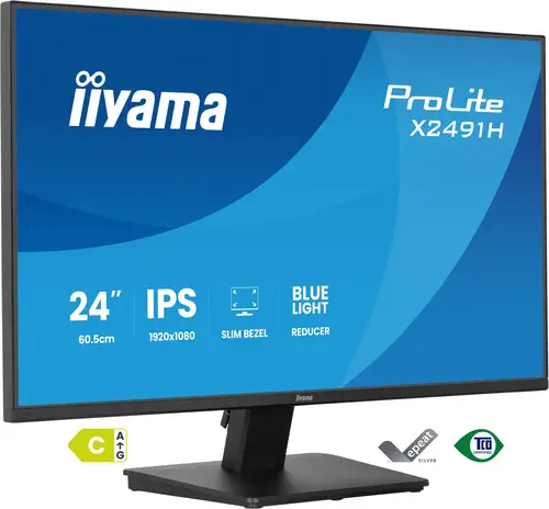 ProLite X2491H-B1 pantalla para PC 60,5 cm (23.8") 1920 x 1080 Pixeles Full HD LCD Negro - Imagen 1