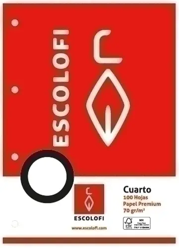 RECAMBIO ESCOLOFI 4º 100h 4 TAL. PT.5