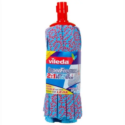 VILEDA RECAMBIO SUPERFREGONA NORMAL CUADROS AZUL