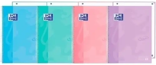 BLOC OXF. EU.BOOK 1 A4 80h HZ. SURTIDO - Pack de 5 unidades