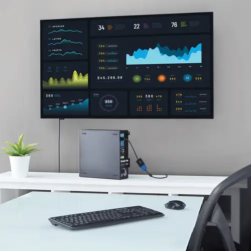 Paquete de 5 Adaptadores DisplayPort a VGA - Dongle Adaptador Activo DisplayPort 1.2 DP Digital a VGA Analógico - Adaptador de Monitor DisplayPort Macho a VGA Hembra - Imagen 4