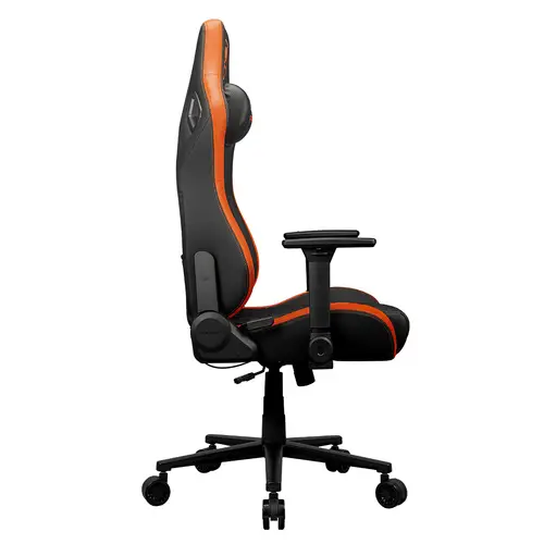 CGR-DFL Silla para videojuegos de PC Asiento acolchado tapizado Negro, Naranja - Imagen 9