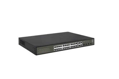 GES-2128P switch Gestionado L2 Gigabit Ethernet (10/100/1000) Energía sobre Ethernet (PoE) Negro - Imagen 4