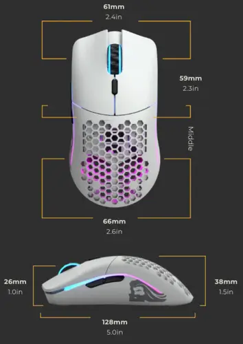 Model O Wireless ratón Juego mano derecha RF inalámbrico Óptico 19000 DPI - Imagen 10