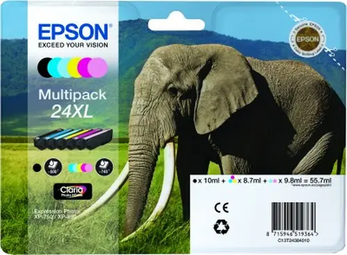 Elephant Multipack 24XL 6 colores - Imagen 2