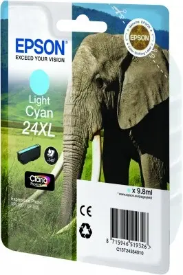 Elephant Cartucho 24XL cian claro (etiqueta RF)