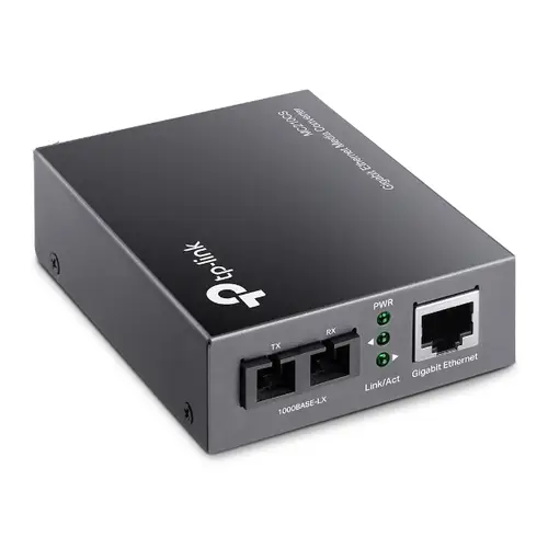 MC210CS convertidor de medio 1000 Mbit/s 1310 nm Monomodo Negro - Imagen 2