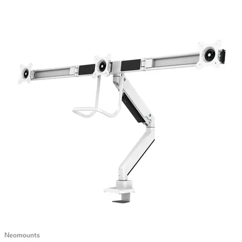 NM-D775DX3WHITE Brazo de monitor 17-27" - resorte de gas - Topfix - Tope-a-180° - Imagen 5
