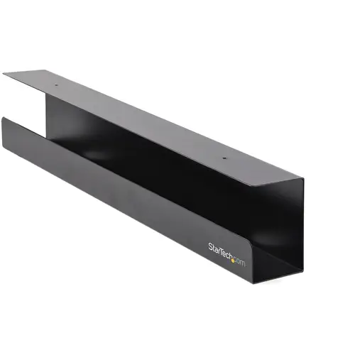 Bandeja para Gestión de Cableado para Debajo del Escritorio - Organizador de Cableado Tipo Bandeja para Escritorio de Pie - Estante para Cables o Regleta de Alimentación - 59cm x 11cm - Imagen 1