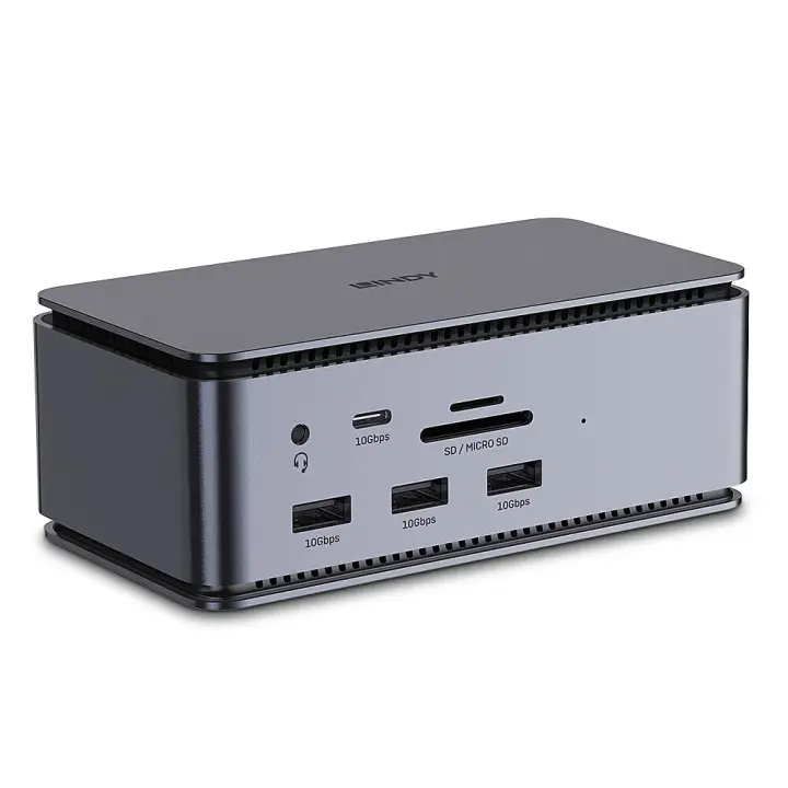 43372 base para portátil y replicador de puertos Acoplamiento USB4 Antracita