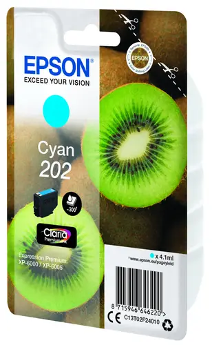Kiwi Singlepack Cyan 202 Claria Premium Ink - Imagen 3