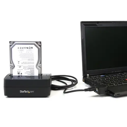 Docking Station USB 3.0 (5Gbps) a SATA de 1 Bahía para Disco Duro - Base USB 3.0 (5Gbps) para Discos Duros SSD de 2,5/3,5 SATA I/II/III - de Carga Superior - Imagen 3