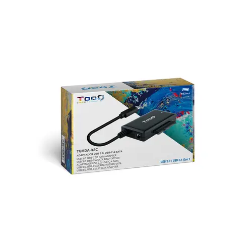 TQHDA-02C base de conexión para disco duro USB 3.2 Gen 1 (3.1 Gen 1) Type-C Negro - Imagen 7