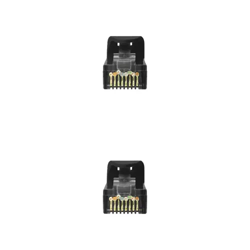 Cable Red Latiguillo RJ45 LSZH CAT.6A UTP AWG24, Negro, 25 cm - Imagen 3