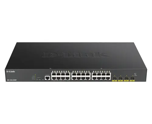 DGS-1250-28XMP switch Gestionado L3 Gigabit Ethernet (10/100/1000) Energía sobre Ethernet (PoE) Negro - Imagen 1
