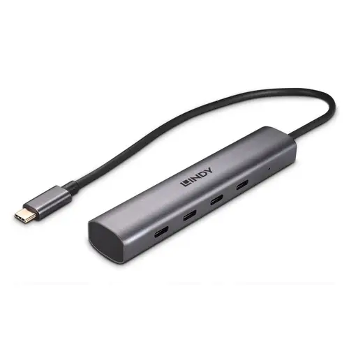 43384 hub de interfaz USB Tipo C 10000 Mbit/s Gris - Imagen 1