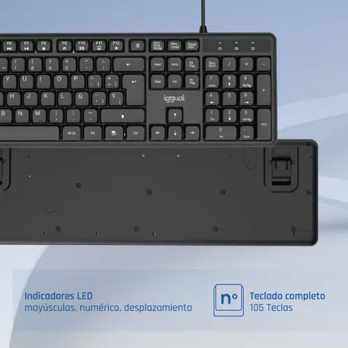 Teclado USB estándar CK-SILENT-105T negro - Imagen 8