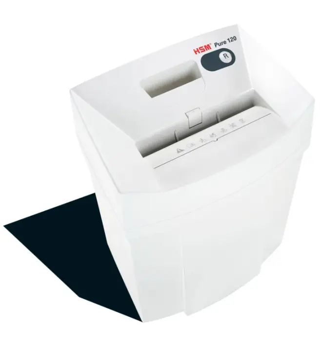 Pure 120 triturador de papel 55 dB 3,9 mm Antracita, Blanco