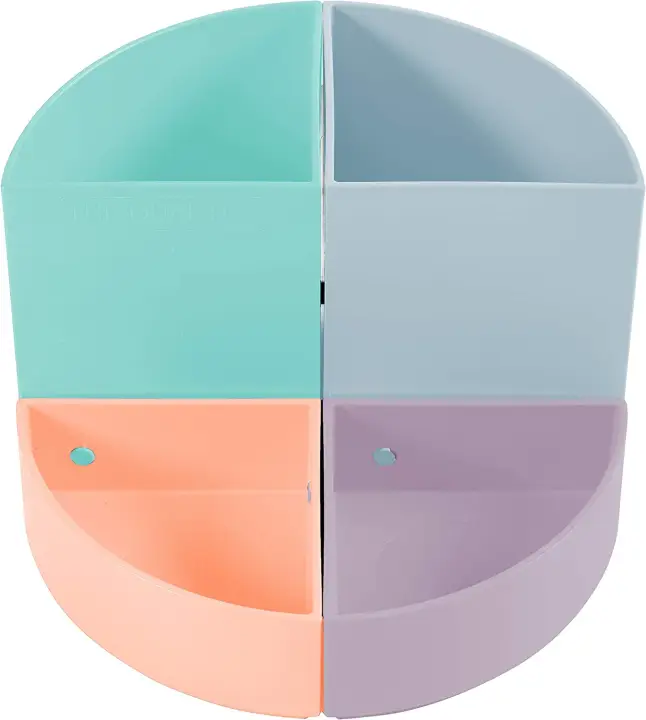 682296D porta lápices Plástico Coral, Verde, Azul claro, Mauve