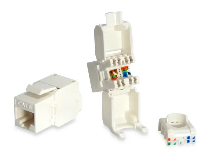 769216 cambiador de género para cable RJ-45 LSA Blanco
