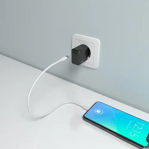 Cargador GaN USB-C PD3.0 1xUSB-C 20W, Negro - Imagen 6