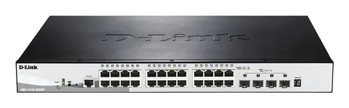 DGS-1510-28XMP Gestionado L2/L3 Gigabit Ethernet (10/100/1000) Energía sobre Ethernet (PoE) Negro, Gris - Imagen 1