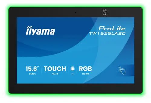TW1625LASC-B3PNR pantalla para sala de reuniones 39,6 cm (15.6") 1920 x 1080 Pixeles LED Wi-Fi 6 (802.11ax), Wi-Fi 5 (802.11ac), Wi-Fi 4 (802.11n), 802.11g, 802.11a, 802.11b Negro Bluetooth - Imagen 3