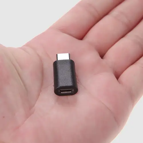 EW-100517-000-N-P cambiador de género para cable USB 3.1 C USB 2.0 Micro Negro, Plata - Imagen 2
