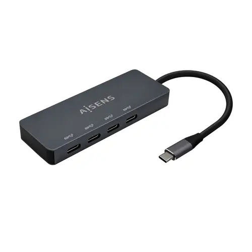 Hub USB3.2 Gen1 5G USB-C, USB-C/M-4xUSB-C/H, Gris, 15cm - Imagen 1