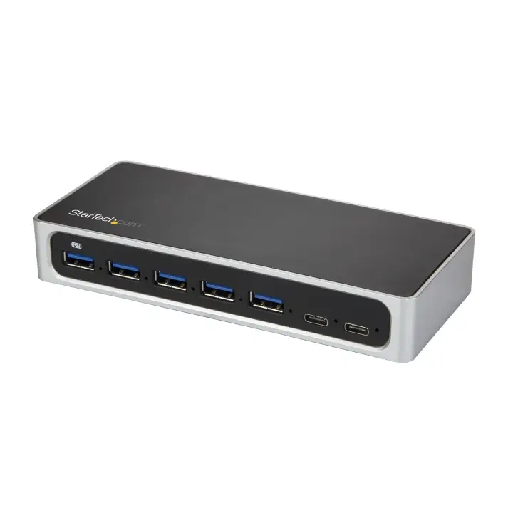 Hub Concentrador USB 3.0 USB C a 5x USB-A y 2x USB Tipo C de 7 Puertos - 5Gbps - Ladrón USBC Alimentado