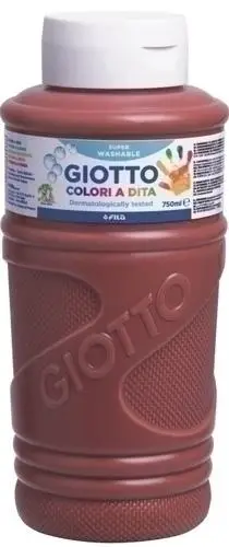 GIOTTO PINTURA DE DEDOS DE 750 ML COLOR MARRON