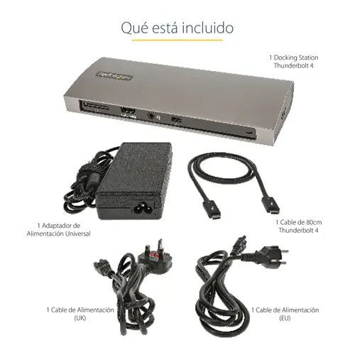 Docking Station Thunderbolt 4, PD de 96W, para 1 Monitor de 8K/para 2 Monitores de 4K 60Hz, 3xTB4/USB4, 4xUSB-A/SD/GbE, Replicador de Puertos Thunderbolt 4 para Win o Mac TB3 - Imagen 13