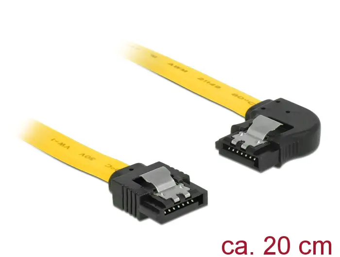83958 cable de SATA 0,2 m SATA 7-pin Negro, Amarillo