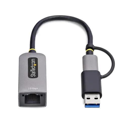 Adaptador de Red Ethernet USB Tipo C a RJ45 - Adaptador de Red USB-C con Conversor USB-A - NBASE-T - USB 3.1 - Compatible con Thunderbolt - para Windows y Mac - Imagen 4