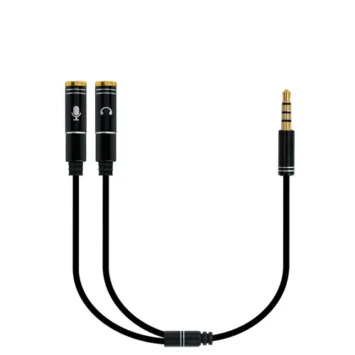 EC1641 cable de audio 0,3 m 3,5mm 2 x 3,5mm Negro - Imagen 2