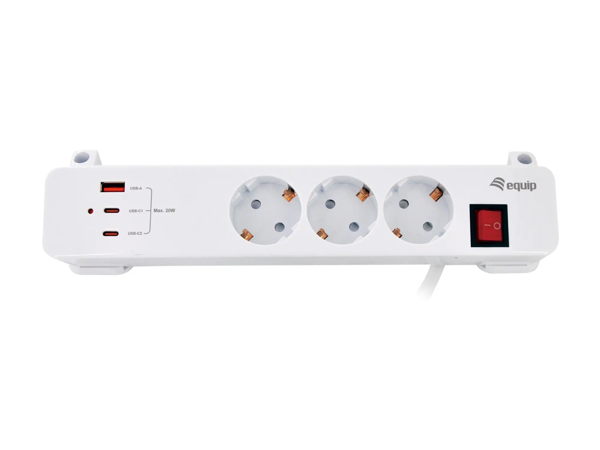 245556 base múltiple 2 m 3 salidas AC Interior Blanco