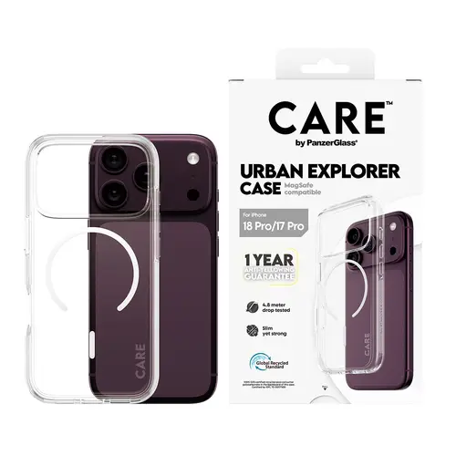 CARE by ® Urban Explorer Case Transparent w. White MagSafe iPhone 18 Pro | 17 Pro funda para teléfono móvil Transparente - Imagen 2