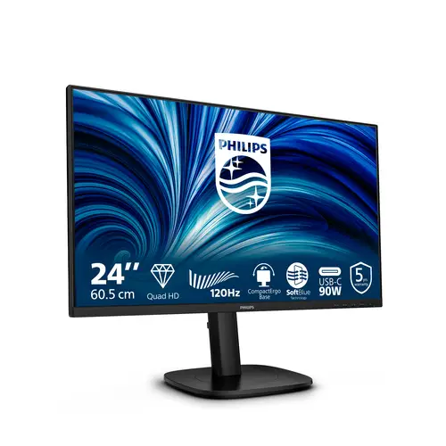 24B2U3601 pantalla para PC 60,5 cm (23.8") 2560 x 1440 Pixeles Quad HD LCD Negro - Imagen 2