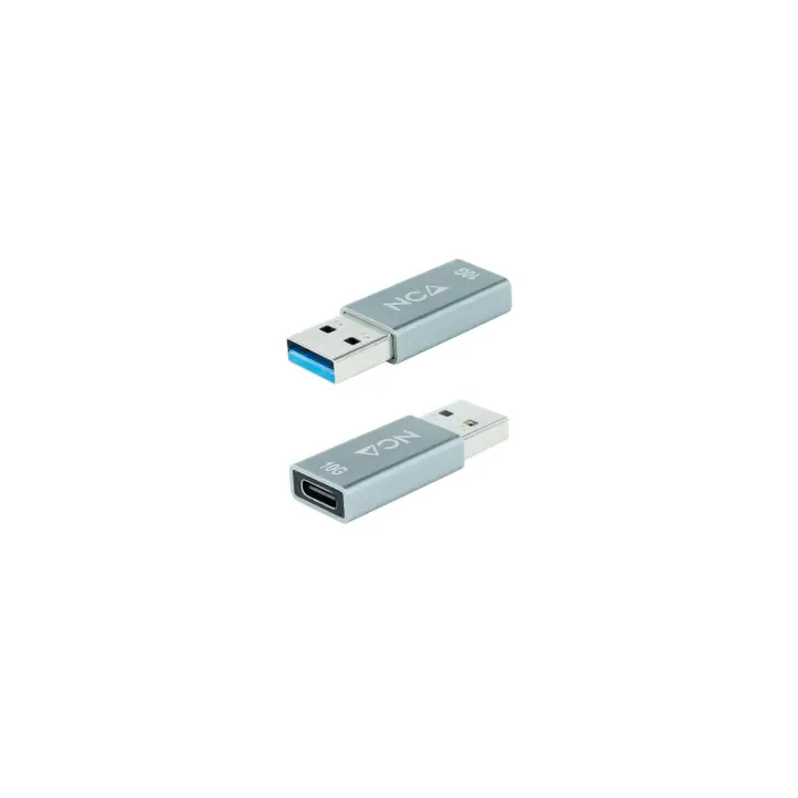 Adaptador USB-A 3.1 GEN2 a USB-C, USB-A/M-USB-C/H, Gris