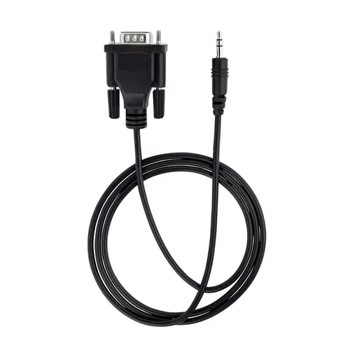 Cable de 1m Serie DB9 a 3,5mm para la Configuración de Dispositivos Serie - Cable RS232 DB9 macho a 3,5 mm para Calibrar Dispositivos a Través de la Toma de Audio - Imagen 5