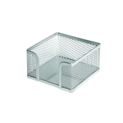 PORTA NOTAS FOROFIS METAL CUADRADO PLATA