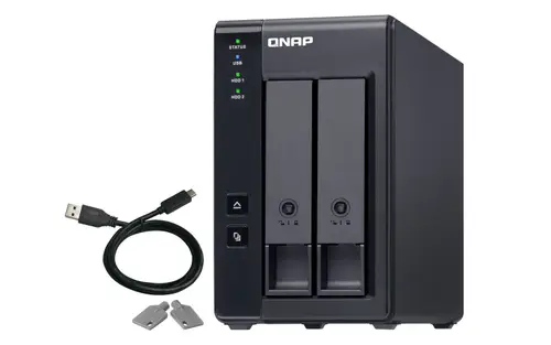 TR-002 caja para disco duro externo Carcasa de disco duro/SSD Negro 2.5/3.5" - Imagen 1