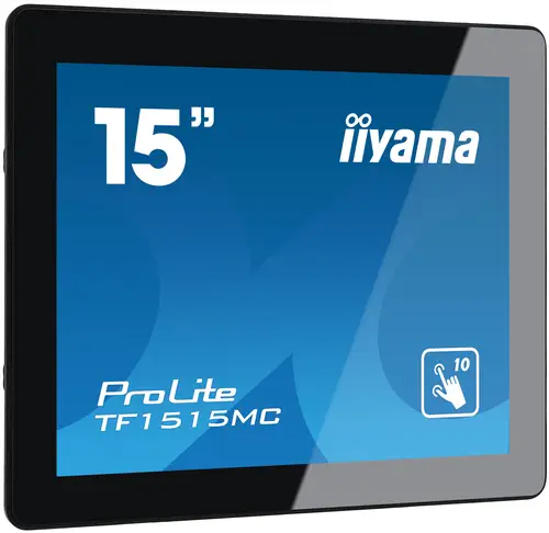 TF1515MC-B2 pantalla de señalización 38,1 cm (15") LED 350 cd / m² XGA Negro Pantalla táctil - Imagen 2