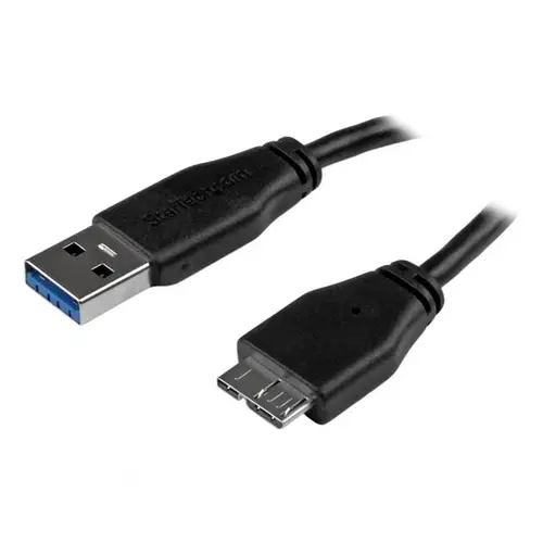 Cable micro USB 3.0 delgado de 15cm - Imagen 1