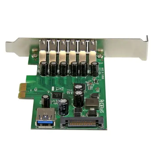 Adaptador tarjeta PCI Express de 7 puertos USB 3.0 con perfil bajo o completo - Imagen 3