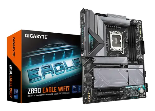 Placa base Z890 EAGLE WIFI7 - Compatible con CPUs Intel Core Ultra (Serie 2), VRM de 14+1+2 fases, hasta 8800MHz DDR5 (OC), 1xPCIe 5.0 + 3xPCIe 4.0, Wi-Fi 7, LAN 2.5GbE, USB 4 - Imagen 1