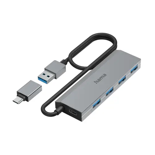 Hama 00200138 hub de interfaz USB 3 2 Gen 1  3 1 Gen 1  Type A   ..